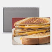 Grilled Cheese Sandwich Magnet (Vorderseite/Rückseite)