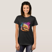 Grilled Cheese Synthwave 80s Retrowave Aesthetic T-Shirt (Vorne ganz)