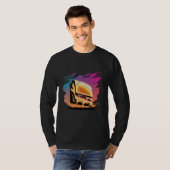 Grilled Cheese Synthwave 80s Retrowave Aesthetic T-Shirt (Vorne ganz)