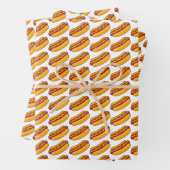Grilled Hot Dog Pattern Geschenkpapier Set (Beispiel)
