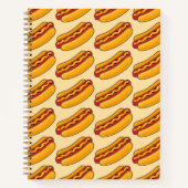 Grilled Hot Dog Pattern Notizblock (Vorderseite)