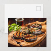 Grilled Portobello Mushroom Postkarte (Vorne/Hinten)