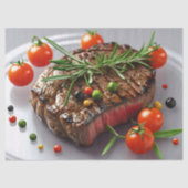 Grilled Steak Elegance Seidenpapier (Vorderseite)