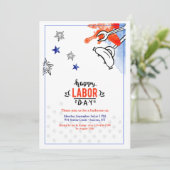 Grillen 2 des Arbeitstages Einladung (Stehend Vorderseite)