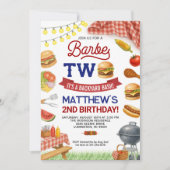 GRILLEN 2. Geburtstag Einladung Sommergrill Geburt (Vorderseite)