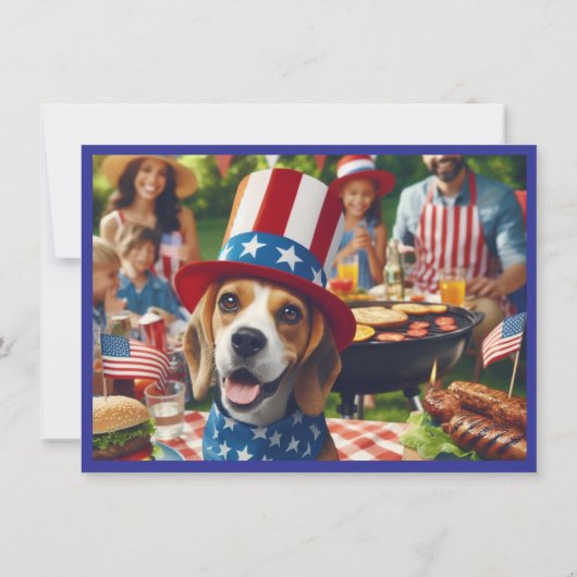 Grillen 4. Juli Einladung (Rückseite)