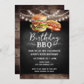 Grillen 70. Geburtstag Einladung (Vorne/Hinten)