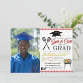 GRILLEN Abschluss Einladung (Stehend Vorderseite)