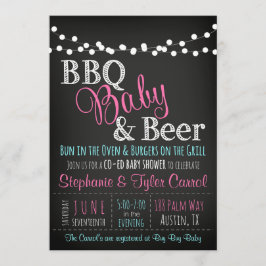 GRILLEN Baby & Bierchalkboard Kinderdusche Einladu Einladung