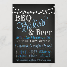 GRILLEN Baby & Bierchalkboard Kinderdusche Einladu Einladung