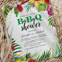GRILLEN Baby Couples Dusche | Tropical Babyq Barbe
