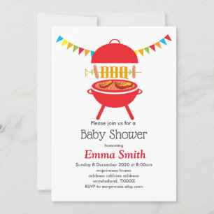Grillen Baby Dusche Grillen Party, Grill, Grillen  Einladung
