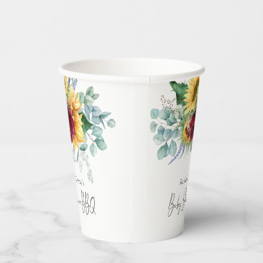 Grillen Baby Dusche Pappbecher (Rechts)