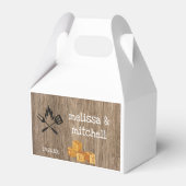 GRILLEN baby Dusche Red kariert Gingham Danke Geschenkschachtel (Rückseite)