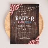 GRILLEN Baby Shower Baby-Q Gender Offenlegung Einl Einladung