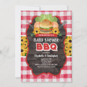 GRILLEN Baby Shower Barbecue Einladung (Vorderseite)