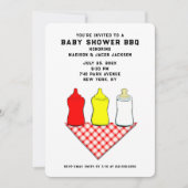 GRILLEN Baby Shower Einladung (Vorderseite)