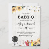 GRILLEN Baby Shower Einladung (Vorderseite)