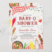 GRILLEN Baby Shower Einladung (Vorne/Hinten)