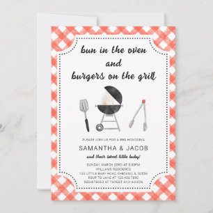 GRILLEN Baby Shower Einladung