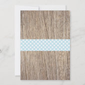 GRILLEN Baby Shower Einladung Baby Q Backyard Boy (Rückseite)