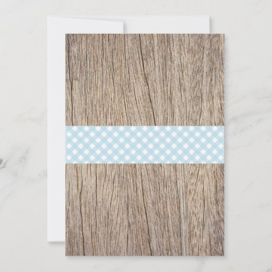 GRILLEN Baby Shower Einladung Baby Q Backyard Boy (Rückseite)