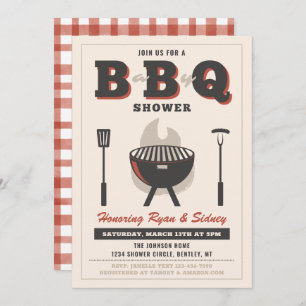 GRILLEN Baby Shower Einladung Baby Q Einladungen