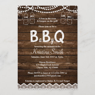 GRILLEN Baby Shower Einladung - Babyq Babydusche