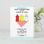 GRILLEN Baby Shower Einladungen (Stehend Vorderseite)