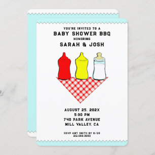 GRILLEN Baby Shower Einladungen