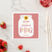 GRILLEN Baby Shower Napkins, BaByQ Barbeque Party Serviette (Beispiel)