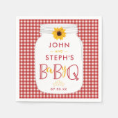 GRILLEN Baby Shower Napkins, BaByQ Barbeque Party Serviette (Vorderseite)