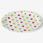 GRILLEN Baby Shower Pappteller (Schrägansicht)