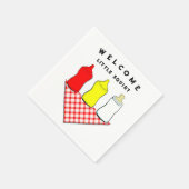 GRILLEN Baby Shower Serviette (Ecke)
