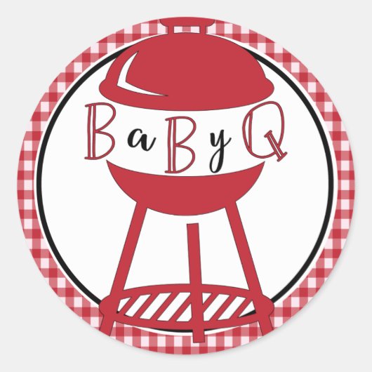 GRILLEN Baby Shower Stickers (Vorderseite)