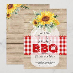 GRILLEN Baby Shower Sunflower Baby Q Paare Dusche Einladung