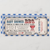 GRILLEN Baby Shower Ticket Diaper Einladungen (Vorne/Hinten)