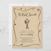 Grillen BaByQ Sprinkle Einladung (Vorderseite)