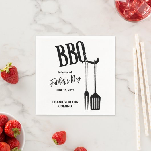 GRILLEN Backyard Party Serviette (Beispiel)