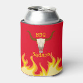 Grillen Badass: Kuhschädel Dosenkühler (Kanne Vorderseite)