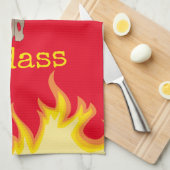 Grillen Badass: Kuhschädel Geschirrtuch (Viertel Falte)