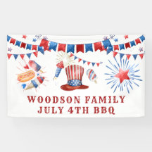 Grillen-Banner vom 4. Juli