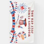 Grillen-Banner vom 4. Juli Banner (Vertikal)