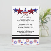 GRILLEN, Bar-B-Q, 4. Juli Party Einladung! Einladung (Stehend Vorderseite)