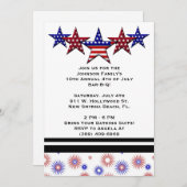 GRILLEN, Bar-B-Q, 4. Juli Party Einladung! Einladung (Vorne/Hinten)