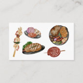 GRILLEN Barbecue Backyard Party Baby Showspiel Begleitkarte (Rückseite)