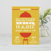 GRILLEN Barbecue Bash| 12x18 der Party Einladung (Stehend Vorderseite)