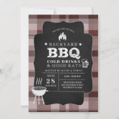 GRILLEN Barbecue Einladung (Vorderseite)