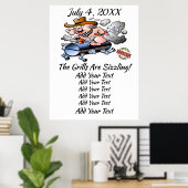 GRILLEN Barbecue Event / Cookie Poster (Heimbüro)