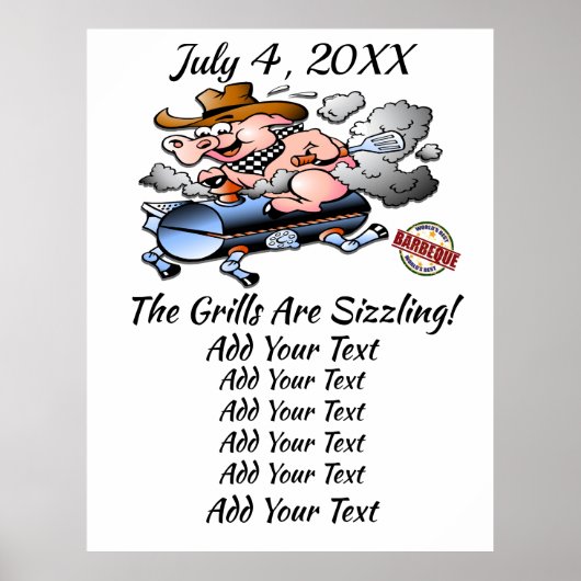 GRILLEN Barbecue Event / Cookie Poster (Vorne)